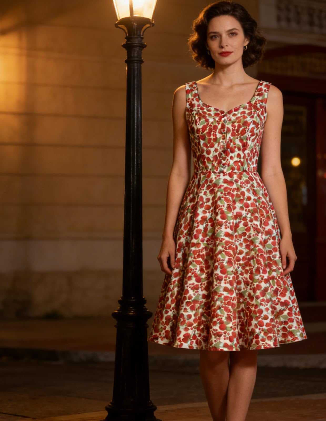 Belle Poque 1950s Vintage Dress for Women Sleeveless Homecoming Dresses Cocktail Party A-Line Summer Dress