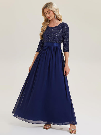 Ever-Pretty Women's Fall Winter Formal Dresses Maxi Sequin Evening Gowns