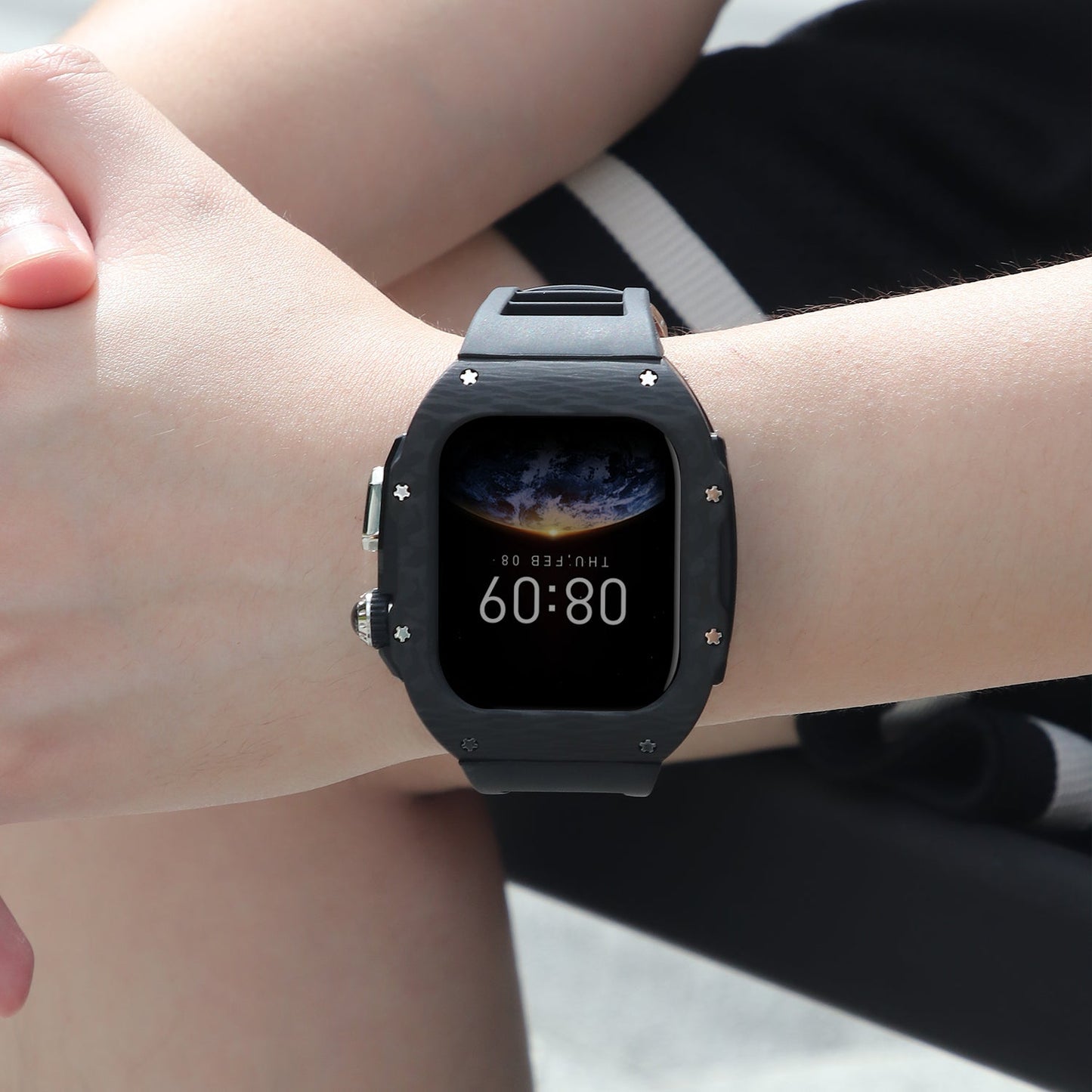 Luxury Mod Kit for Apple Watch 10/11 (42/46mm) - Rose Gold Edition