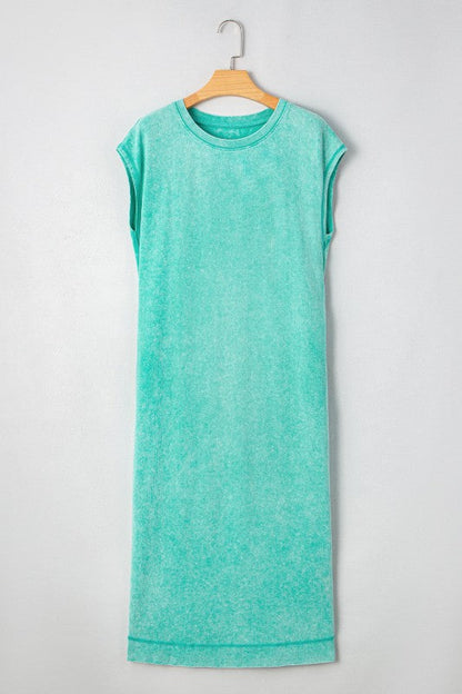 Eloise Mineral Wash Pocketed T-shirt Long Dress