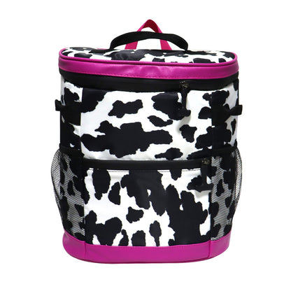 Nylon Insulated Double Shoulder Leopard Print Cow Print Large Capacity Double Shoulder Ice Pack