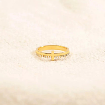 925 Sterling Silver Cross Ring