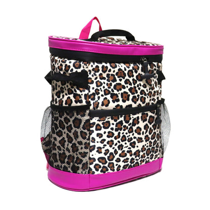 Nylon Insulated Double Shoulder Leopard Print Cow Print Large Capacity Double Shoulder Ice Pack