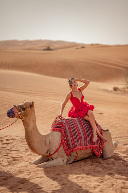 Red in the Desert Dress