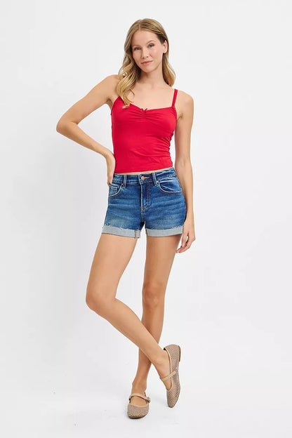 RISEN Low Rise Cuffed Shorts