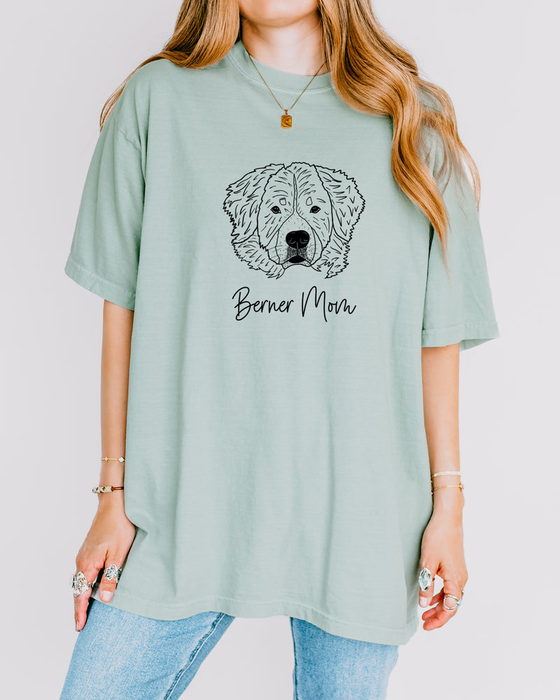 Berner Mom Bernese Mountain Dog Mom Comfort Colors T Shirt