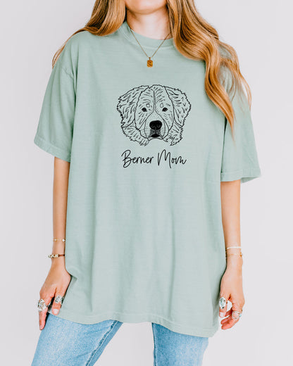 Berner Mom Bernese Mountain Dog Mom Comfort Colors T Shirt