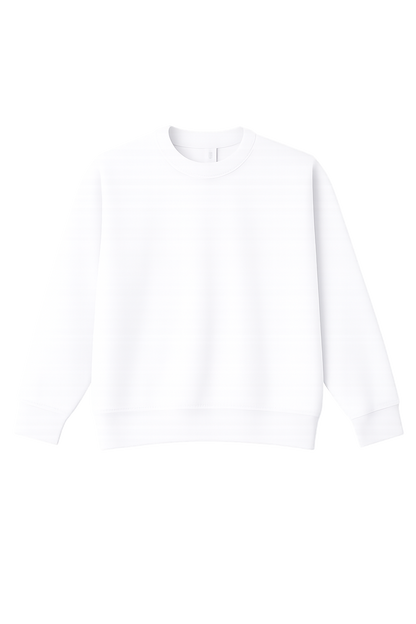 Unisex Cotton-face, Crew Neck Sweatshirt
