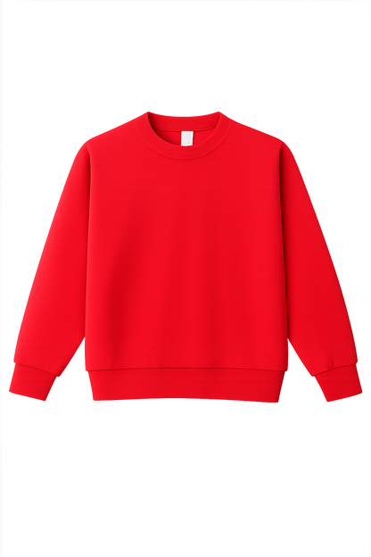 Unisex Cotton-face, Crew Neck Sweatshirt