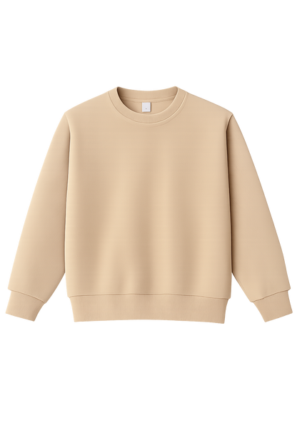 Unisex Cotton-face, Crew Neck Sweatshirt