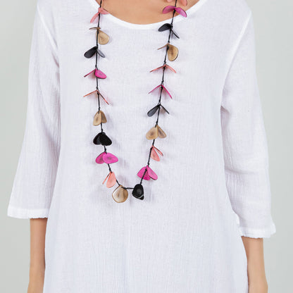 Ellen Our Hi-Low Cotton Gauze Dress with Sleeves and Pockets