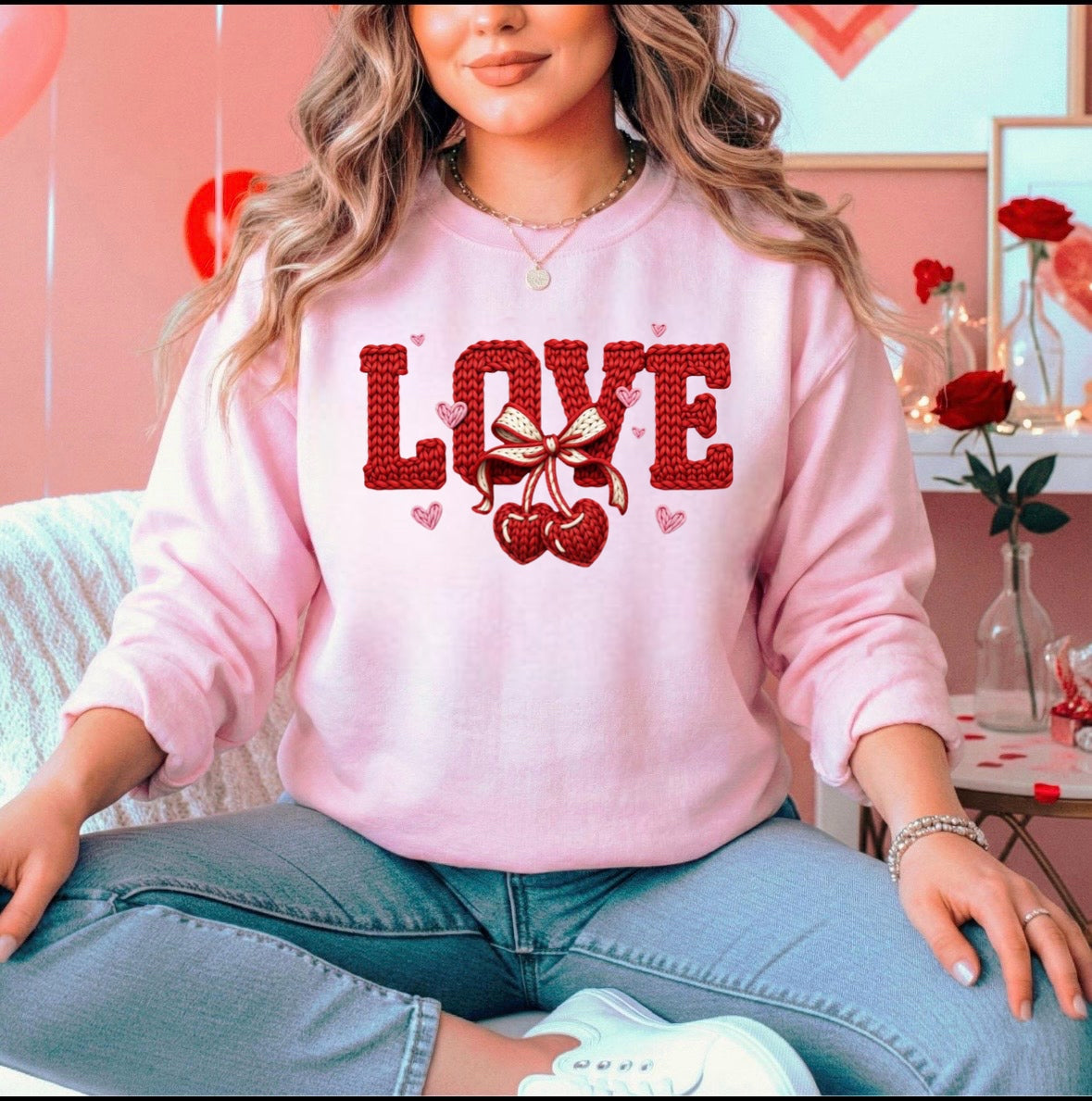 Faux yarn Love