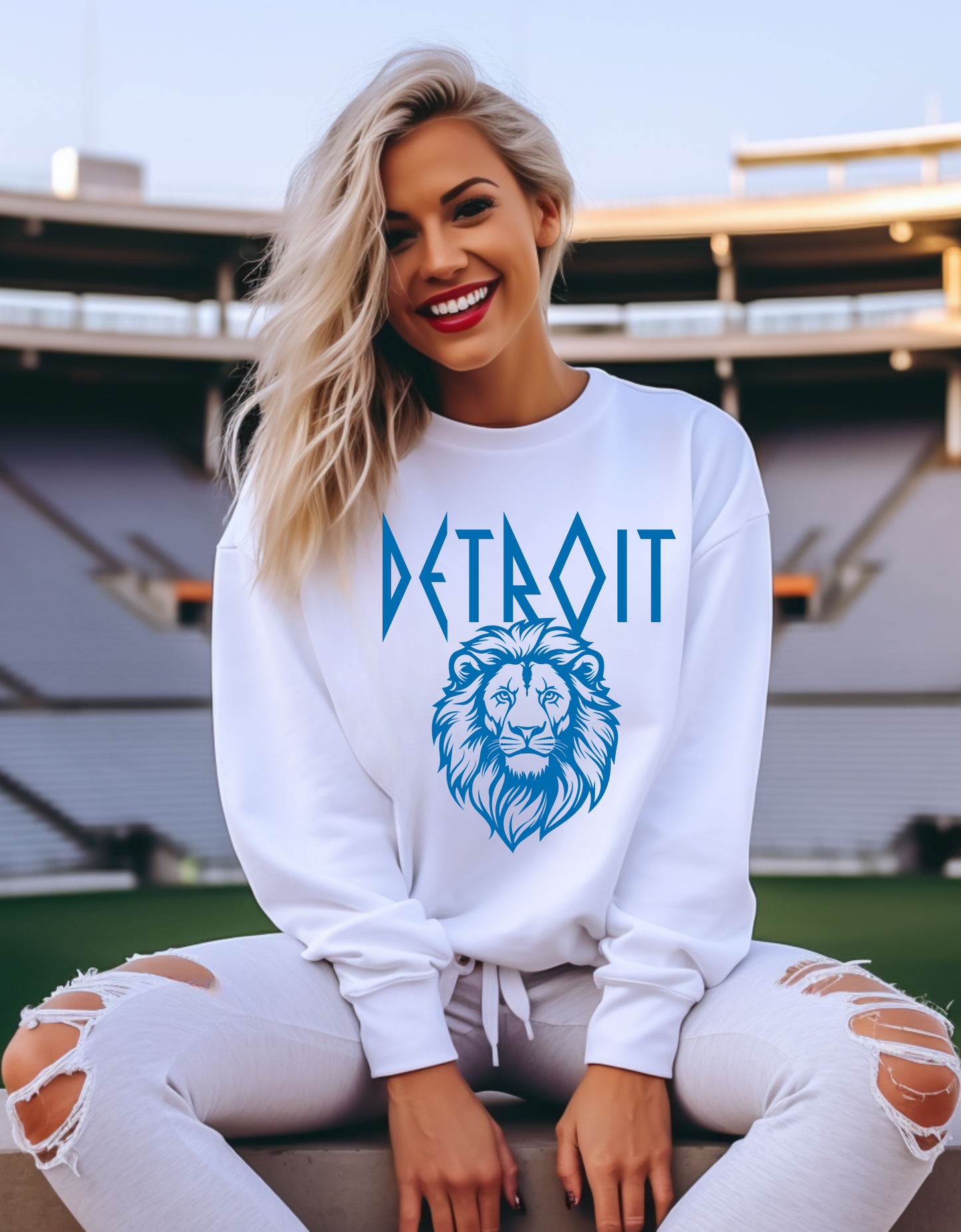 Detroit Rock Lions Crewneck Sweatshirt