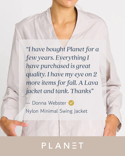 Nylon Minimal Swing Jacket - Chartreuse
