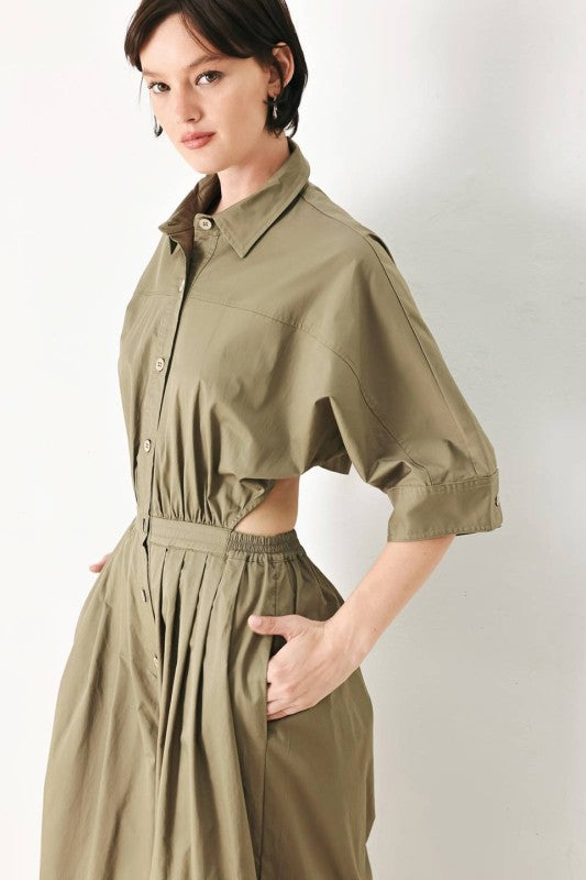 Olive Utility Jumpsuit