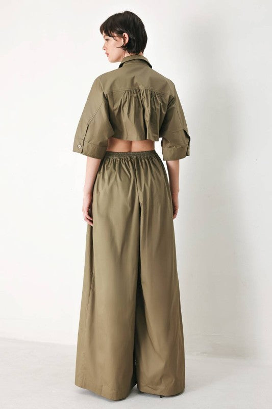 Olive Utility Jumpsuit