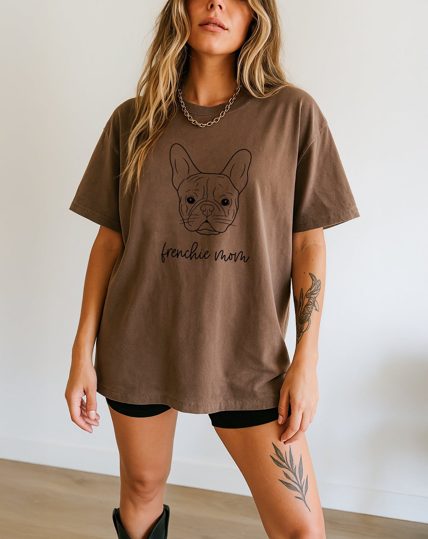 Frenchie Mom French bulldog Dog Mom Comfort Colors T Shirt