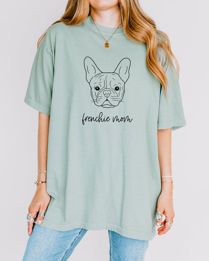 Frenchie Mom French bulldog Dog Mom Comfort Colors T Shirt