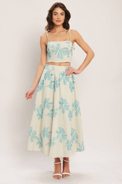 Floral Linen Blend Set