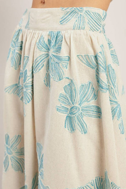 Floral Linen Blend Set
