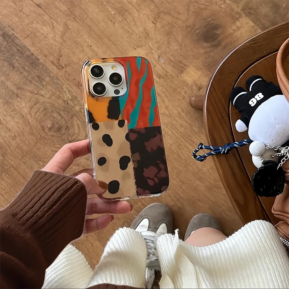 Leopard Four-Color  Pattern iPhone Case | ZAKAPOP