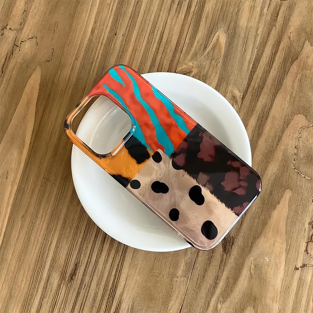 Leopard Four-Color  Pattern iPhone Case | ZAKAPOP