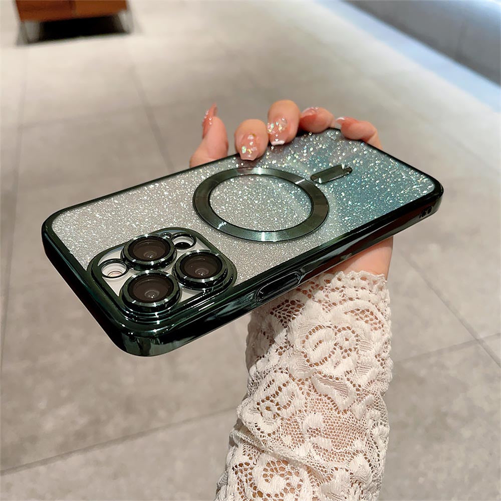 Luxury Glitter Gradient Magsafe Phone Case | ZAKAPOP