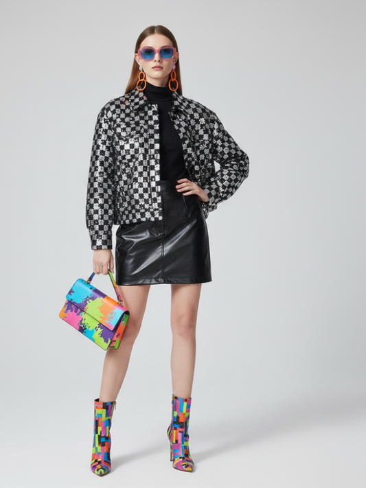 MEATPACKING Sequin Tuxedo Blazer Jacket BYMANYC ® New York