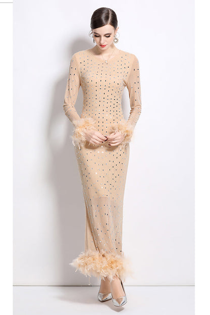 WOMEN FASHION MAXI PARTY DRESS