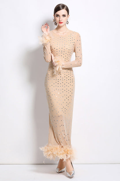 WOMEN FASHION MAXI PARTY DRESS