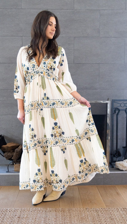Orley Dress in Navy Victorian