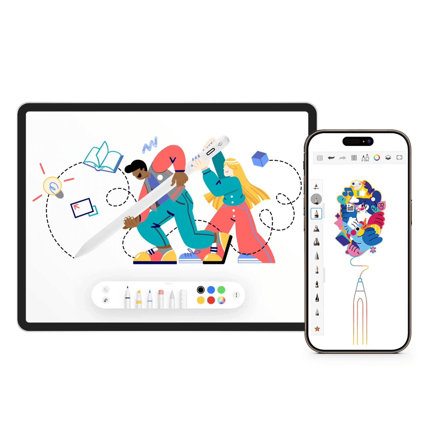 Pencil Pro Ultra iPad Pen with Smart Switch Technology - Alpine White