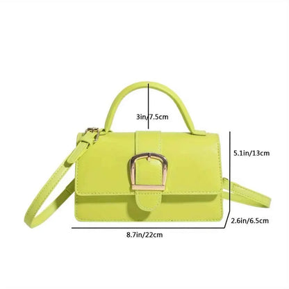 1 bolso bandolera cuadrado minimalista verde para mujer, ...