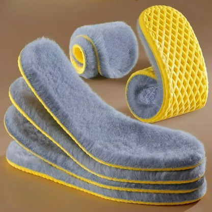 1/5 Pares de Plantillas de Felpa Transpirables para Invie...