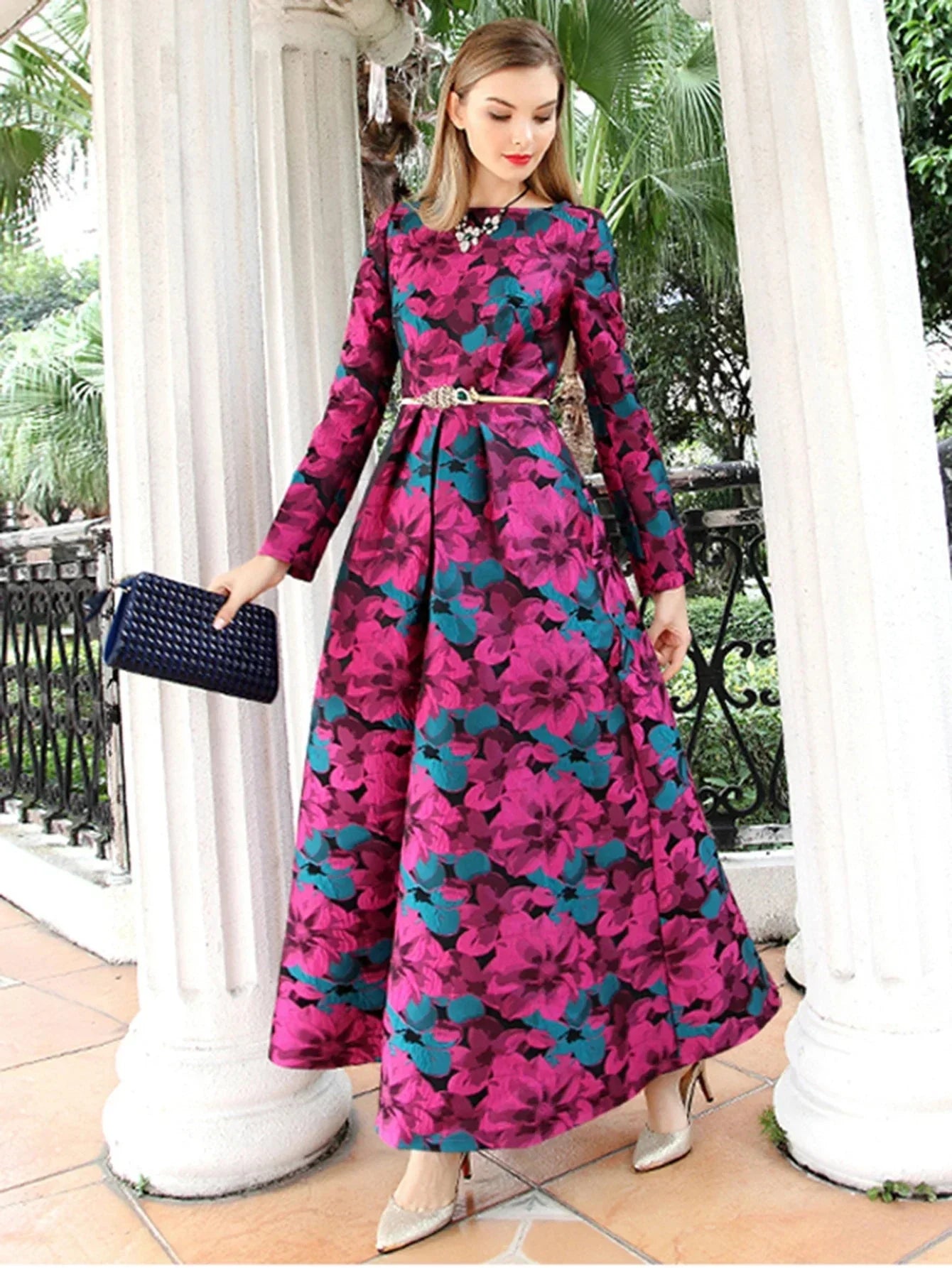 Pristine Jacquard Gown