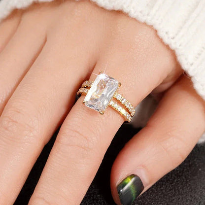Luxe Cubic Zirconia Ring Set