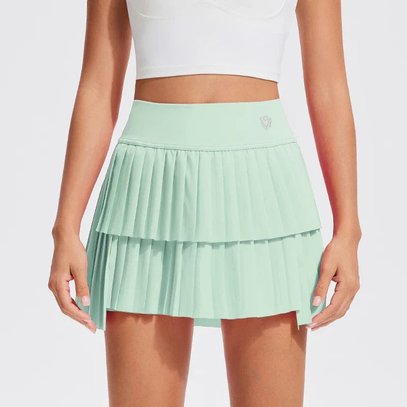 Minifalda plisada deportiva para mujer, faldas de tenis d...