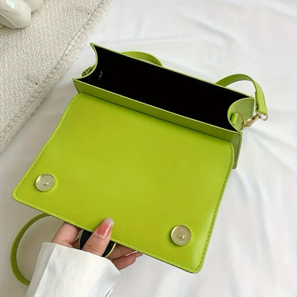 1 bolso bandolera cuadrado minimalista verde para mujer, ...