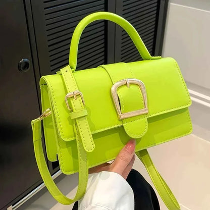 1 bolso bandolera cuadrado minimalista verde para mujer, ...
