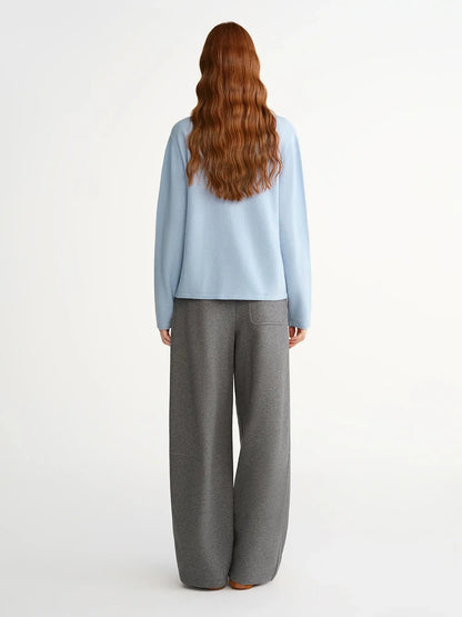 Chic Plus Size Irregular Collar Knit Sweater