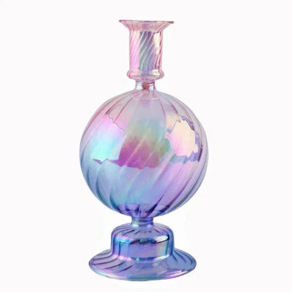 Floriddle Retro Candlesticks Taper Candle Holders Tall Candlesticks Decoration Party Glass Vase Home Decor Wedding Decoration