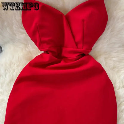Lady In Red Mini Dress