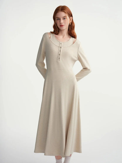 Chic Plus-Size Winter Layering Dress