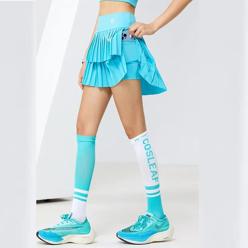Minifalda plisada deportiva para mujer, faldas de tenis d...