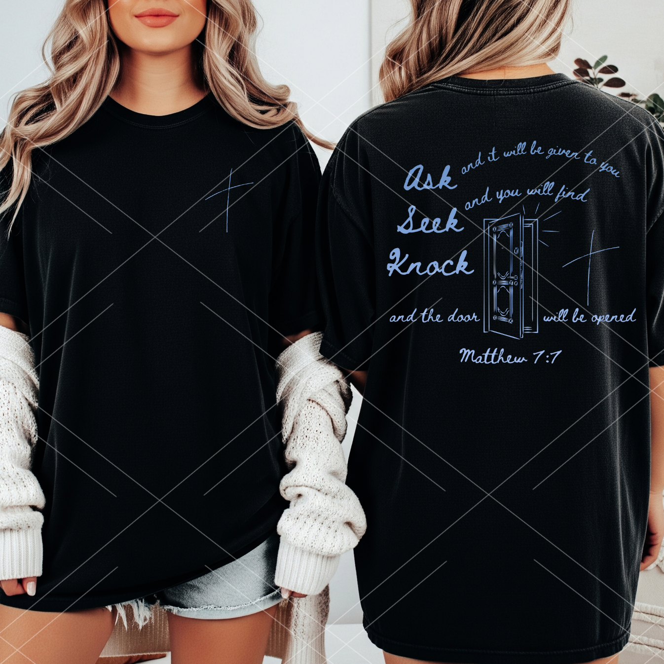 Ask and it will be given to you-  Completed Tee