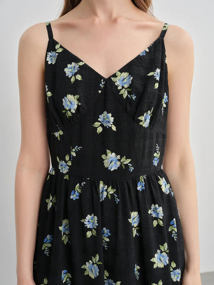 Plus-Size Floral Print Summer Dress