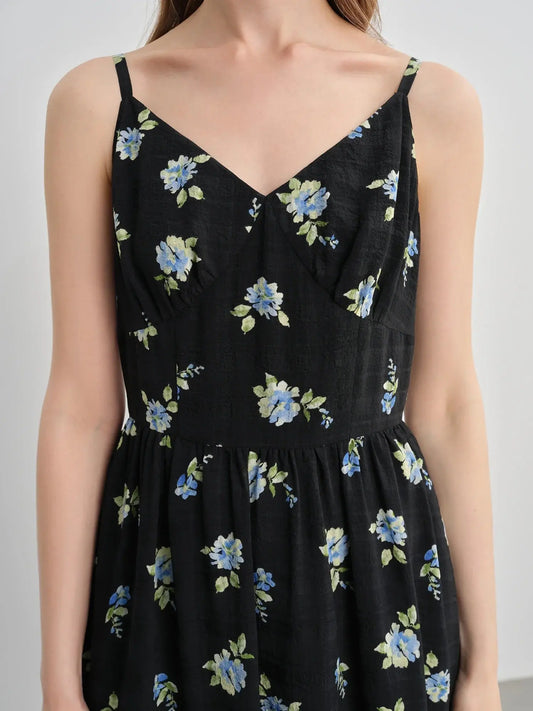 Plus-Size Floral Print Summer Dress