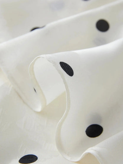 Elegant Polka Dot Sweetheart Dress