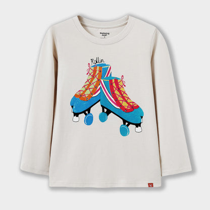 Retro Roller Skates Long Sleeve Tee