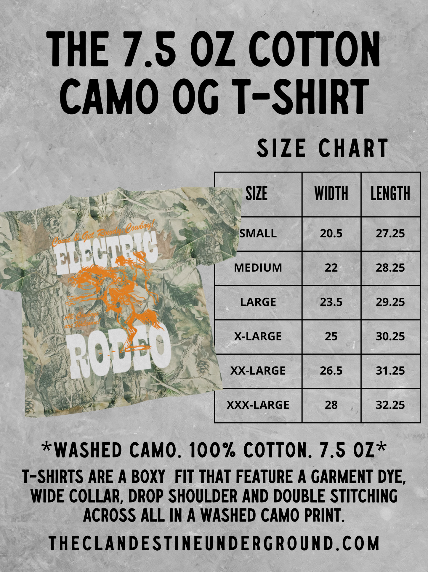 Underground Original Design: Left My Heart in Buffalo CAMO Boxy Cotton TShirt